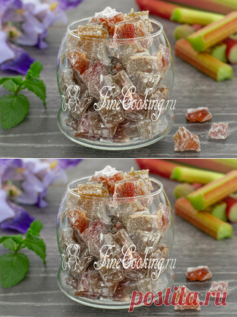 Цукаты из ревеня пошаговый рецепт