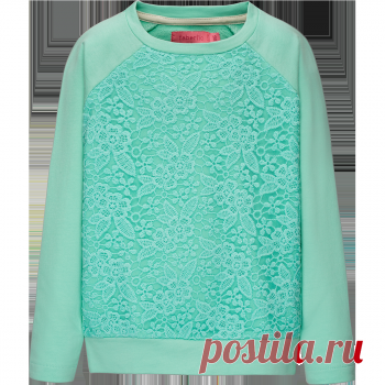 Толстовка для девочки, цвет аквамарин