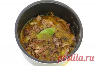 Рецепт: тушеное говяжье сердце