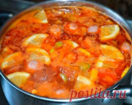 Очень вкусный суп-солянка « Сайт рецептов