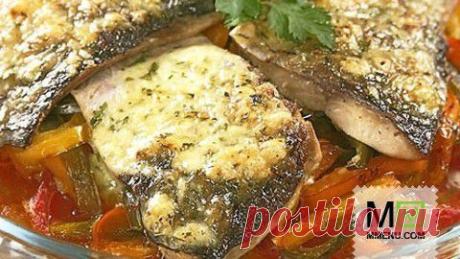 Рыба, запеченная с овощами - кулинарный рецепт. Миллион Меню