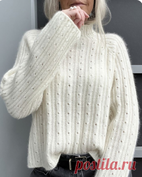 Зимние свитеры и джемперы в молочном цвете. Идеи со схемами. | Вяжем вместе - вяжем стильно. | Дзен