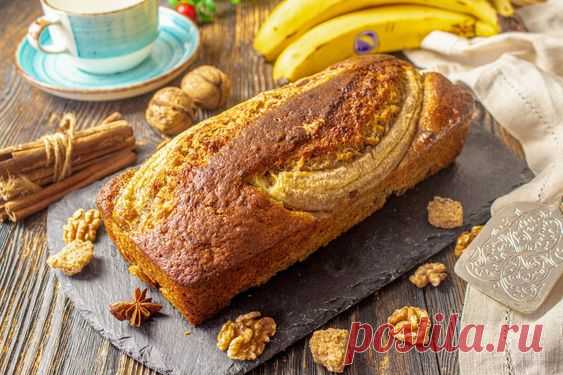 Банановый хлеб с грецкими орехами