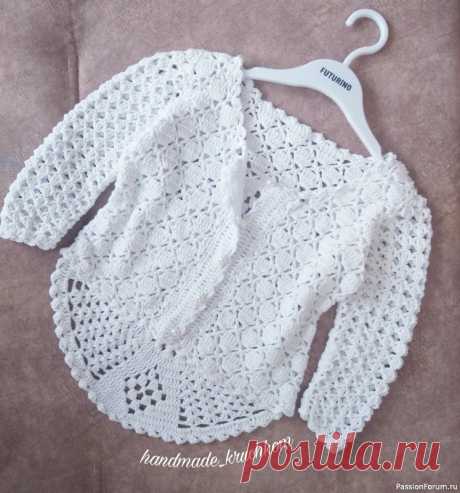 Жакет для девочки | Детская одежда крючком. Схемы