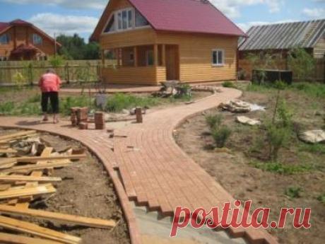 Укладка тротуарной плитки на песок без цементного раствора - Сделай сам - Всё о даче - СНТ Тополек