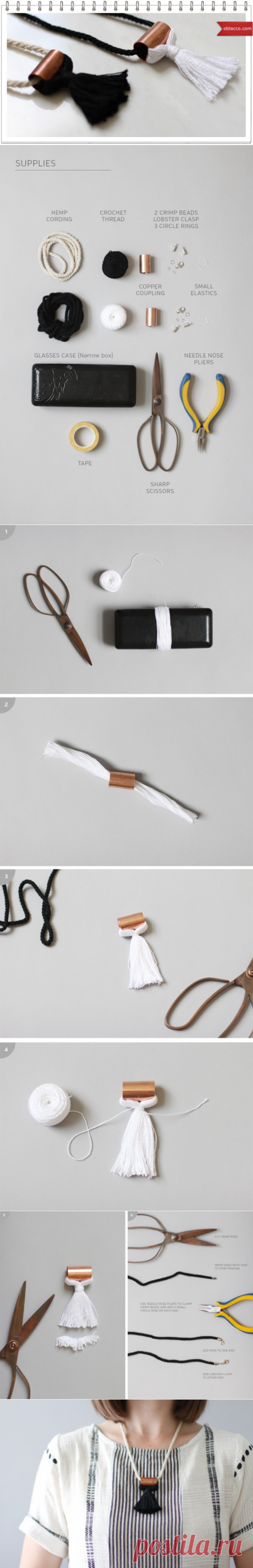 Нашейное украшение из… сантехники. МК | oblacco
