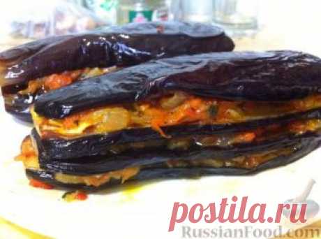 Рецепт: Фаршированные баклажаны по-турецки на RussianFood.com