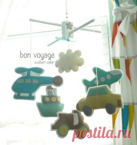 Мобиле для малышей. Игрушки из фетра / Тильда, мягкие игрушки своими руками, выкройки / КлуКлу. Рукоделие - бисероплетение, квиллинг, крестом, вязание