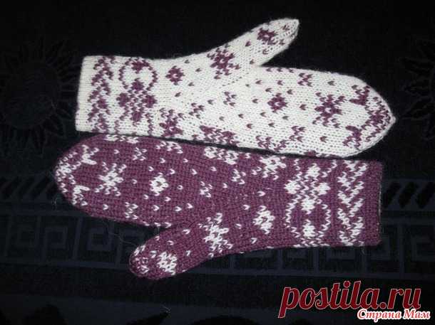 Вяжем варежки двусторонним жаккардом - Хенд-Мейд | HANDMADE - Страна Мам