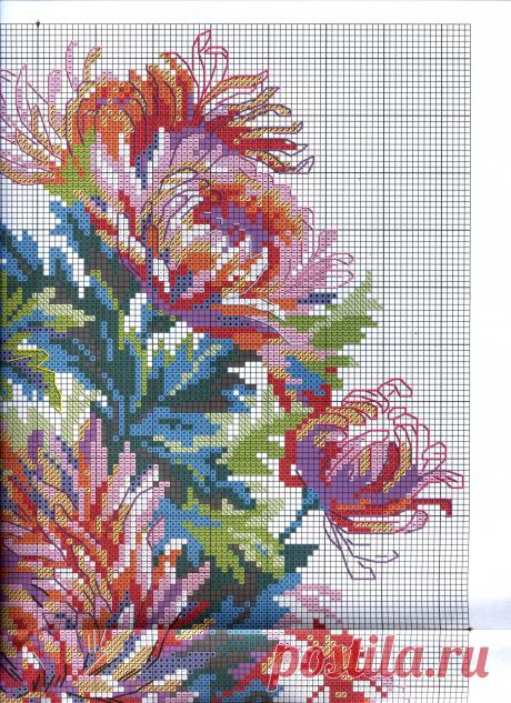 Вышивка цветов: астры — Сделай сам, идеи для творчества - DIY Ideas