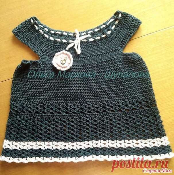 . Летние вязанные топики для девочек - Вязание - Страна Мам