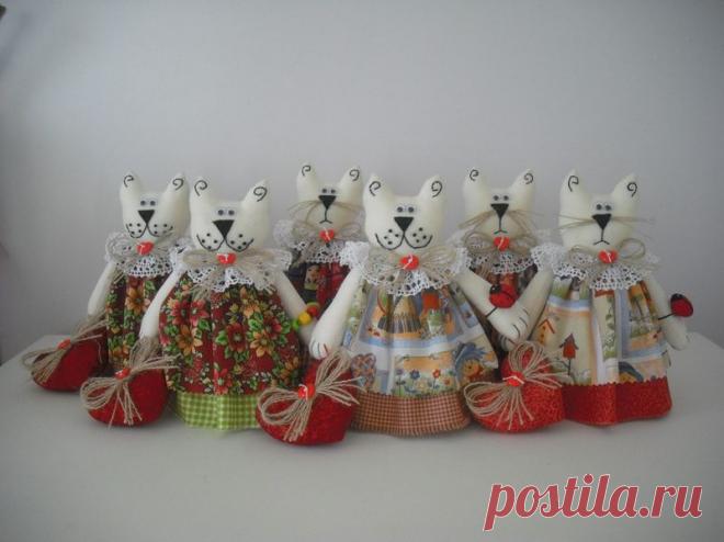 Коты рукодельные