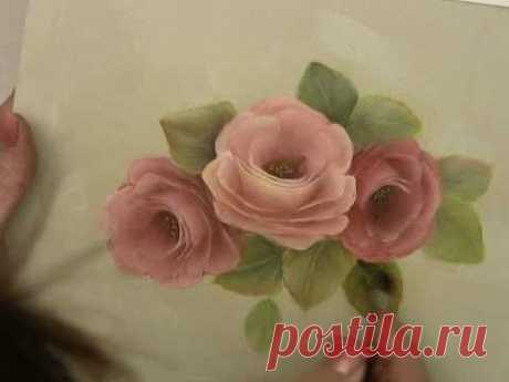 Acrylic Painting Techniques - How to Paint Roses - Stroke Roses in Acrylics
