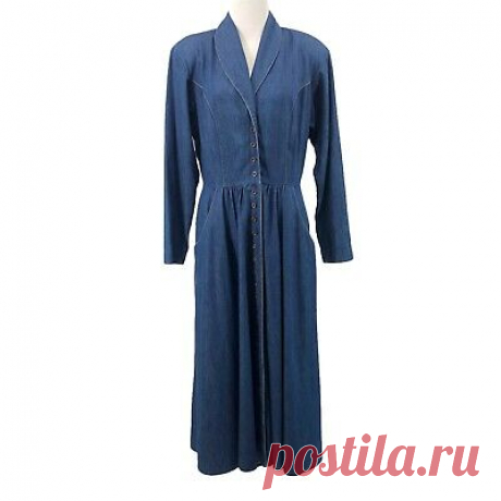 Vintage JOHN RANTA Blue Denim Chambray Western Cowgirl Dress SZ 10 Midi Prairie  | eBay Vintage JOHN RANTA Blue Denim Chambray Western Cowgirl Dress SZ 10 Midi Prairie. Please see pics for measurements and details. Great preowned condition and from smoke free home. Tag reads size 10 but vintage tends to run small.
