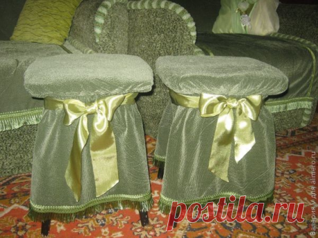 Чехлы на кухонные табуретки шьем сами