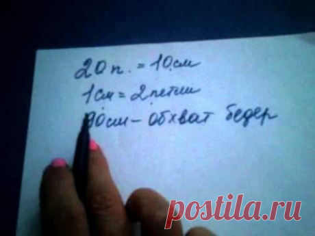 Расчет петель на кардиган