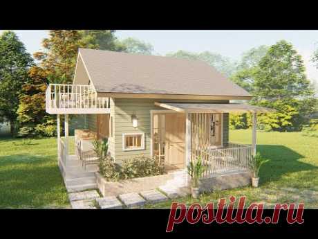 Tiny House with Loft Design Idea 5x6 Meters ( 320 Sqft ) 2 Bedrooms
