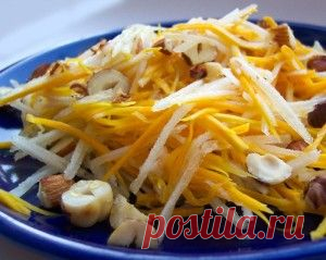 салат из яблок и тыквы