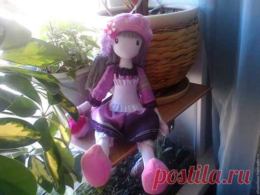 Купить Кукла ручной работы Розовая Сирень - подарок, подарок на любой случай, подарок девушке