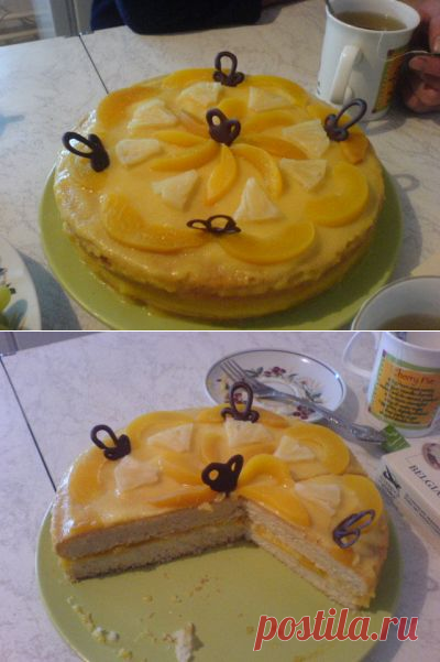 Постный фруктовый торт : Вегетарианская и постная кухня