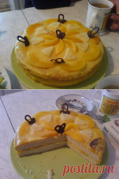 Постный фруктовый торт : Вегетарианская и постная кухня