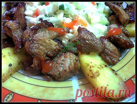 БЫСТРО_МЯСО С ЯБЛОКАМИ ДЛЯ МАМЫ! | Давай поговорим
