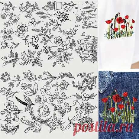 1 комплект floralcrafts водорастворимой стабилизирующей основы для шитья с клеевой основой - diy вышивальные для шапок, перчаток, одежды - легкое в использовании швейное бумага для любителей рукоделия - комплект смешанных цветов | Temu Moldova
