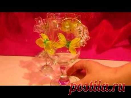 Цветы из пластиковых бутылок🌸 🌹 🌺Оригинальные,стильные и очень лёгкие серьги