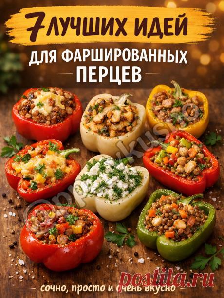 7 ИДЕЙ ФАРШИРОВАННЫХ ПЕРЦЕВ