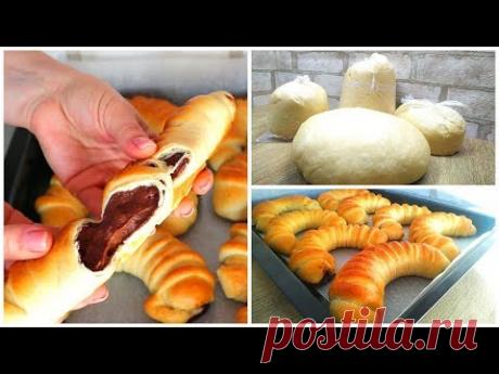 Универсальное тесто. Дрожжевые булочки с шоколадной начинкой - пошаговый рецепт с фото на Готовим дома