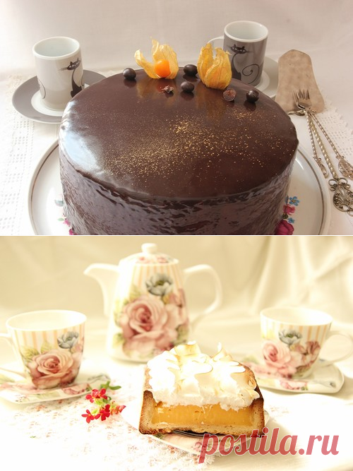 Торт шоколад-вишня-лимон. - СЛАДКОЕЖКА