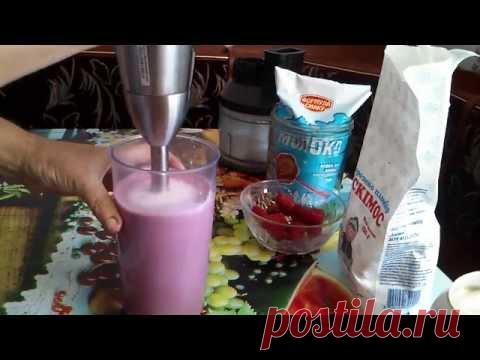 Клубничный молочный коктейль, рецепт / Простые рецепты