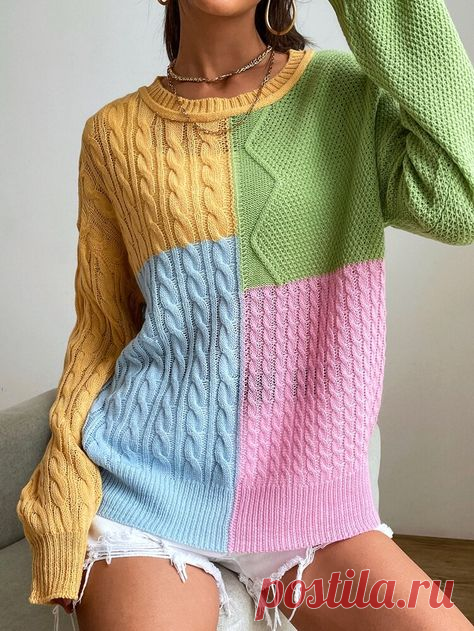 КРАСИВЫЕ И МОДНЫЕ СВИТЕРА В ТЕХНИКЕ -ПЭЧВОРК. | Волшебный клубок. Яна Зима. | Дзен