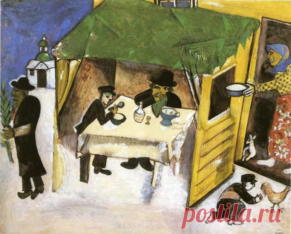Марк Шагал :: Праздник кущей (1916 год)