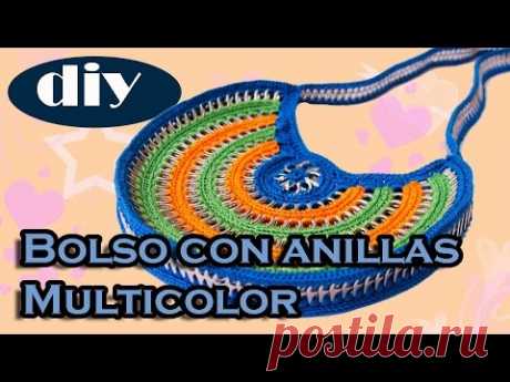 Como hacer una bolsa con anillas de lata: Bolso &quot;Erika&quot; parte 1
