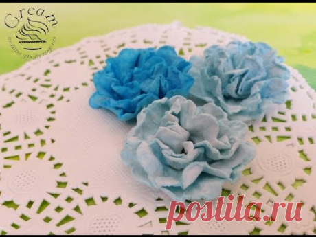 Мастер-класс цветы из бумаги. Скрапбукинг, ч.2