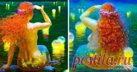 Посмотрите на портреты мифических красавиц, автор которых сумел заглянуть в женскую душу Виктор Низовцев — талантливый художник, который рисует реалистические пейзажи и фантастические сюжеты. Он родился в Улан-Удэ (Россия), но вскоре переехал с семьей в Молдавию. В 9 лет Виктор поступил в детскую Школу искусств, и с того времени его жизнь неразрывно связана с живописью.