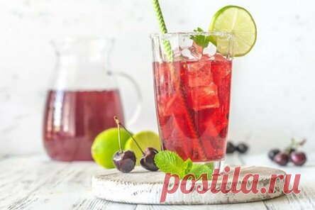 Мохито с вишней на зиму