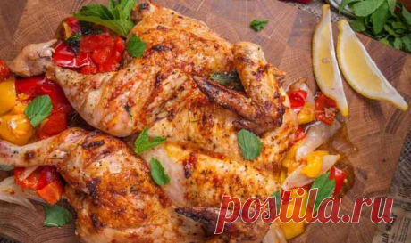 (+1) Запекаем и готовим из курицы быстро и вкусно: блюдо с хариссой и по частям