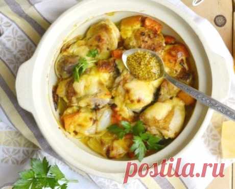 Сезонное блюдо из курицы с тыквой