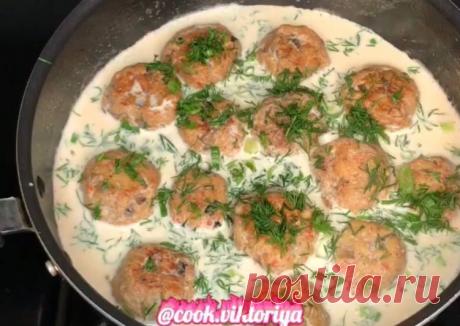 Тефтели в сливочном соусе - пошаговый рецепт с фото. Автор рецепта Виктория . - Cookpad
