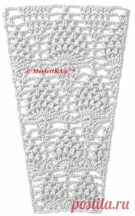 Как связать крючком юбку