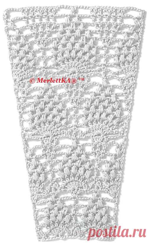 Как связать крючком юбку