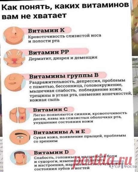 Как понять каких витаминов вам не хватает.