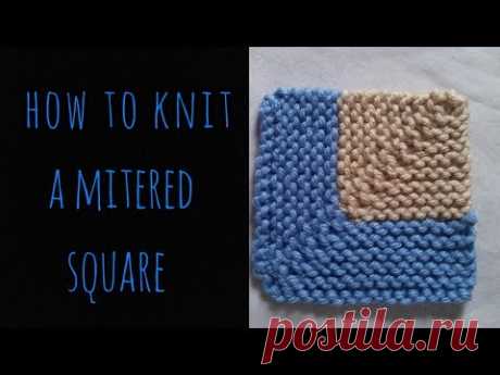 How to Knit a Mitered Square EASY