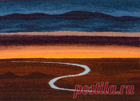 Tapestry Artist Linda Giesen: Desert Stream