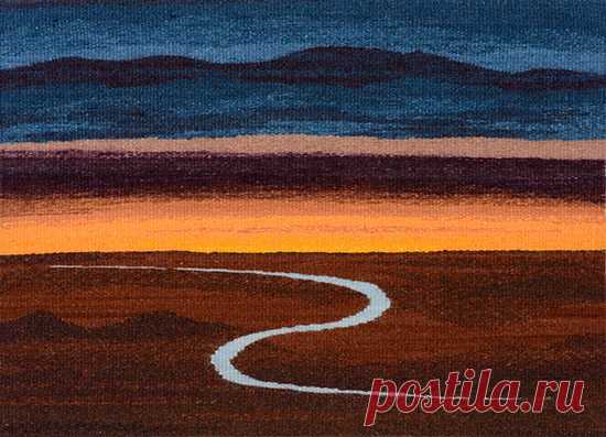 Tapestry Artist Linda Giesen: Desert Stream