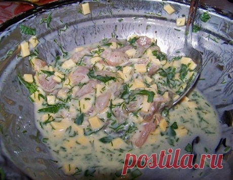 Куриные оладьи с сыром на кефире