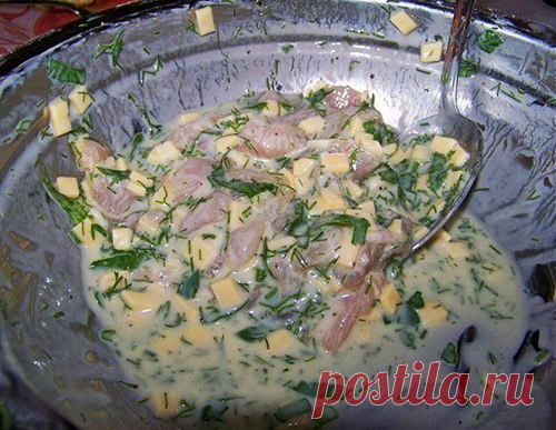 Куриные оладьи с сыром на кефире