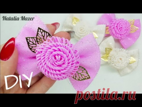 😍ТАКАЯ НЕЖНЯТИНА❤️БАНТИКИ ИЗ ФОАМИРАНА С ЗЕФИРКАМИ/DIY NATALIA MAZER